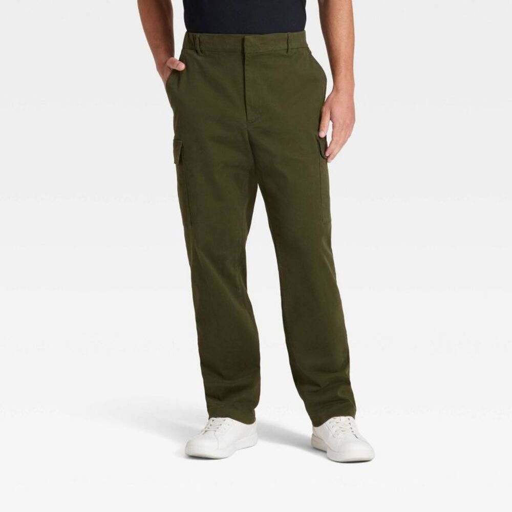 Men's Vintage Cargo Pants - Goodfellow & Co Olive Green L